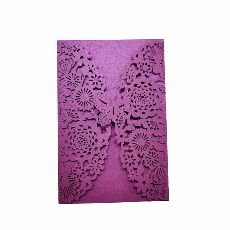 Laser Cut Butterfly Invitation Cards for Wedding and Events
