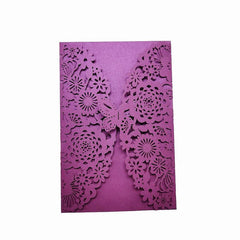 Laser Cut Butterfly Invitation Cards for Wedding and Events