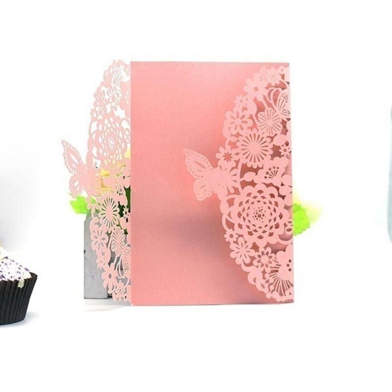 Laser Cut Butterfly Invitation Cards for Wedding and Events