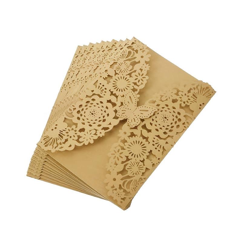 Laser Cut Butterfly Invitation Cards for Wedding and Events