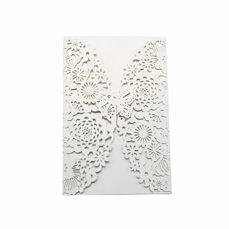 Laser Cut Butterfly Invitation Cards for Wedding and Events