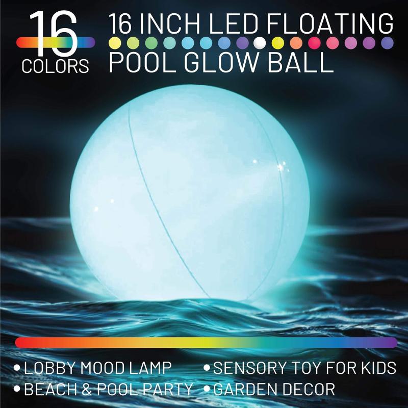 LED Luminous Beach Ball for Summer Parties and Pools
