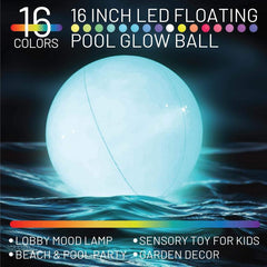 LED Luminous Beach Ball for Summer Parties and Pools