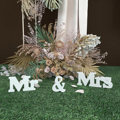 3pcs Mr & Mrs Wedding Supplies Alphabet Decoration Photography Props