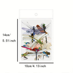 30 Waterproof Dragonfly Stickers for Decoration