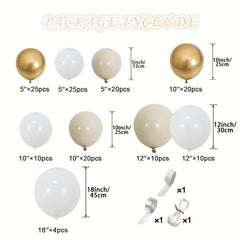 Boho Balloon Garland Kit Sand Beige Golden Bridal Shower Wedding