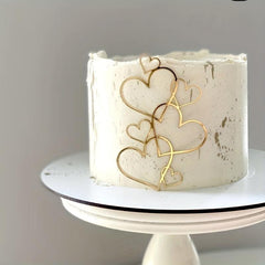 Acrylic Love Heart Cake Topper Birthday Wedding Party Decorations
