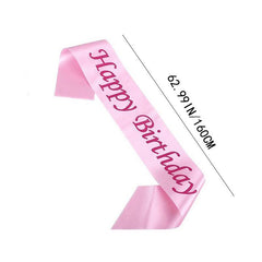 Happy Birthday Party Sash - Birthday Party Accessories