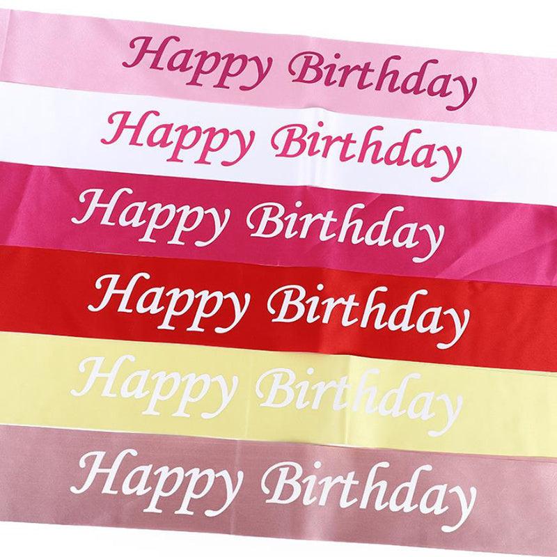 Happy Birthday Party Sash - Birthday Party Accessories