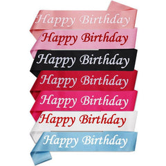 Happy Birthday Party Sash - Birthday Party Accessories
