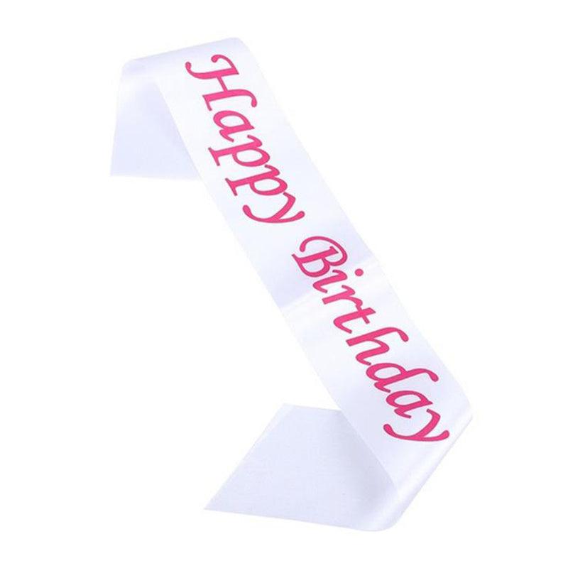 Happy Birthday Party Sash - Birthday Party Accessories
