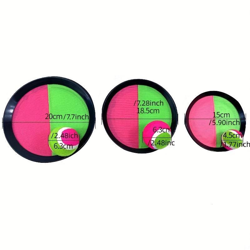 Toss Catch Ball Set Outdoor Paddle Beach Game With 1 Catch Balls 2 Paddles