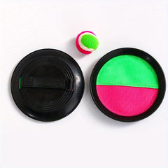 Toss Catch Ball Set Outdoor Paddle Beach Game With 1 Catch Balls 2 Paddles