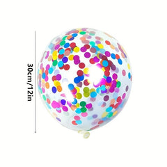 10pcs Colorful Glitter Balloons for Parties and Weddings