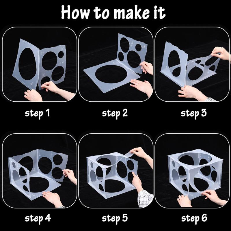 11Holes Balloon Sizer Box Collapsible Balloons Measurement Tool