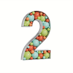1st Birthday Number Mosaic Balloon Frame 36Inch