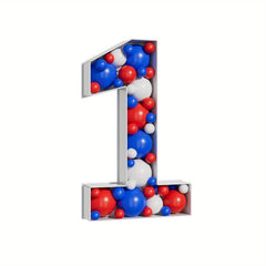 1st Birthday Number Mosaic Balloon Frame 36Inch