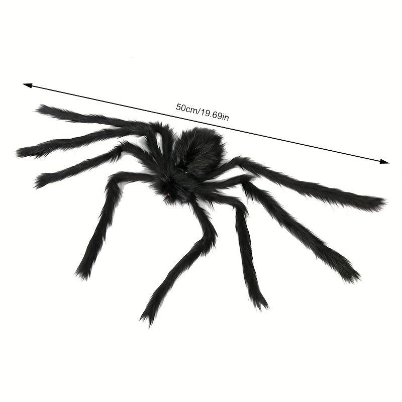 Halloween Artificial Spider Props Party Decoration Spider Web Plush Spider