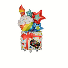 Happy Birthday Cake Foil Balloons for Girls and Boys Birthdays