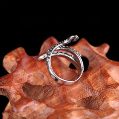 Octopus Tentacles Ring Adjustable Split Ring Retro Birthday Gift