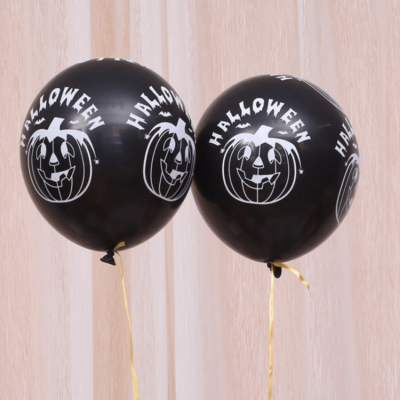 10pcs Halloween Balloon Decoration Pumpkin Skull Head
