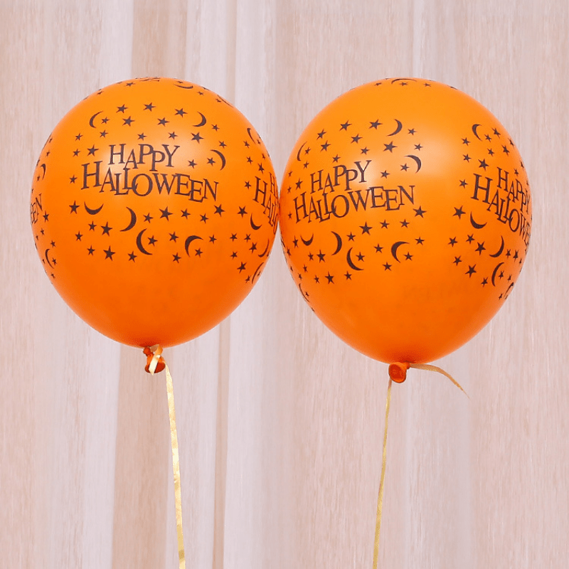 10pcs Halloween Balloon Decoration Pumpkin Skull Head