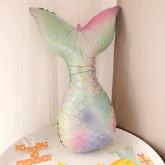 20pcs Mermaid Tail Balloon Theme Party Birthday Decoration Aluminum Film Balloon