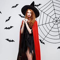 Vampires Hooded Cloak Red Dracula Cap Cosplay Costume Accessories