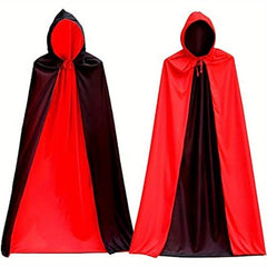 Vampires Hooded Cloak Red Dracula Cap Cosplay Costume Accessories