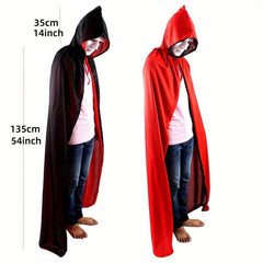 Vampires Hooded Cloak Red Dracula Cap Cosplay Costume Accessories
