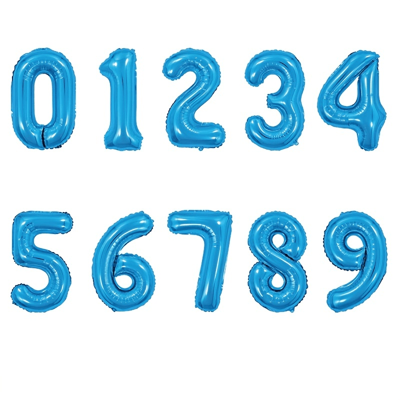 1pc Sky Number Balloons 40 Foil Number Balloon Happy Birthday Party Decoration