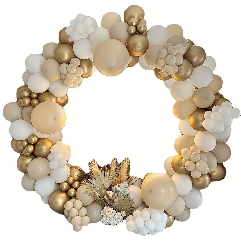 185pcs Platinum Latex Balloon Garland Arch Set for Party Decoration