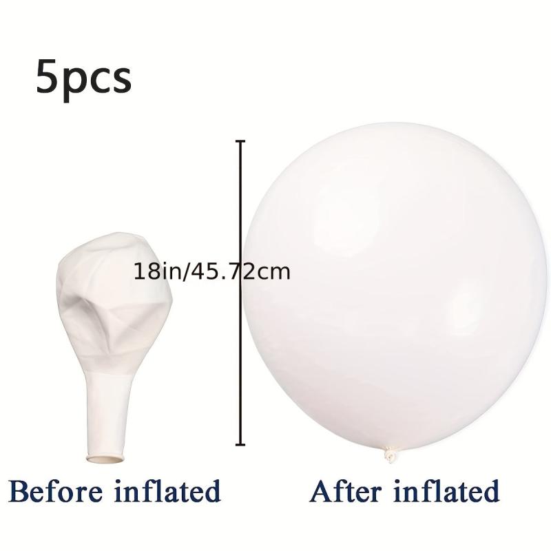 5pcs 18in Big Round Latex Balloons for Wedding Birthday Baby Shower Party Decor