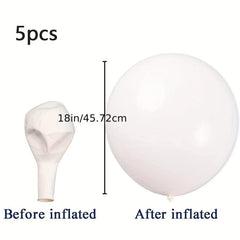 5pcs 18in Big Round Latex Balloons for Wedding Birthday Baby Shower Party Decor