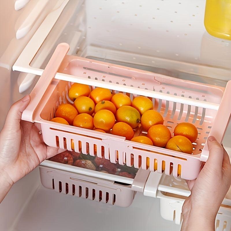 Retractable Refrigerator Storage Rack Fresh Box Household Supplies
