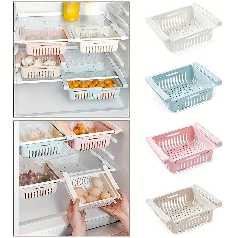 Retractable Refrigerator Storage Rack Fresh Box Household Supplies