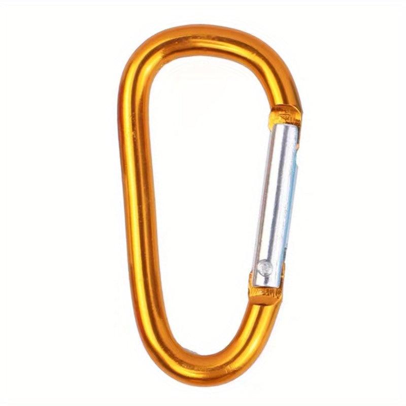 Large Aluminum D ring Keychain With Buckle Clip - Outdoor Backpacking Essential