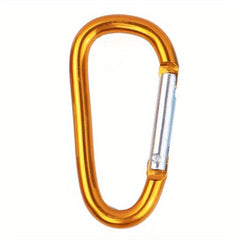 Large Aluminum D ring Keychain With Buckle Clip - Outdoor Backpacking Essential