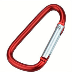 Large Aluminum D ring Keychain With Buckle Clip - Outdoor Backpacking Essential
