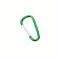 Large Aluminum D ring Keychain With Buckle Clip - Outdoor Backpacking Essential
