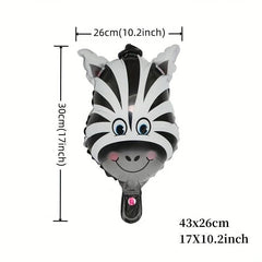 6pcs Forest Animal Head Balloons, Party Decorations & Photos, Kids' Birthdays