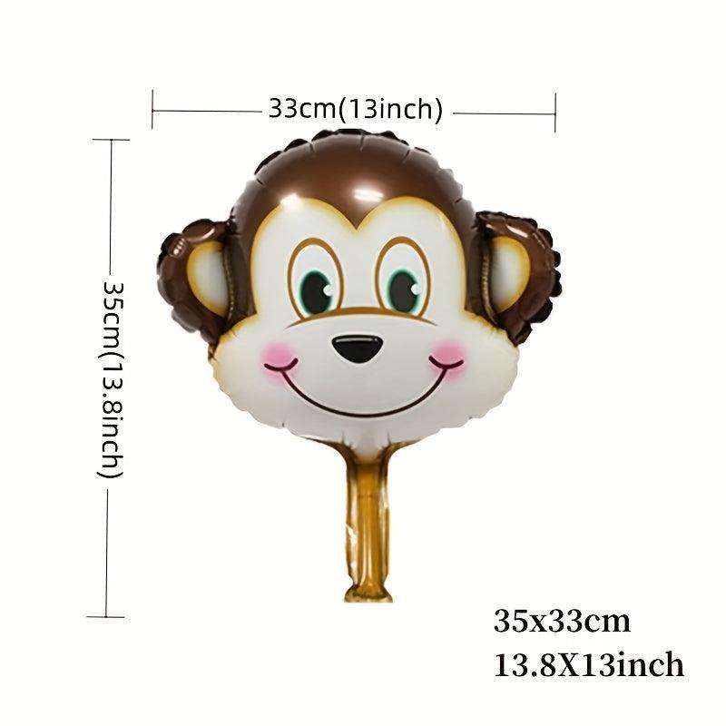 6pcs Forest Animal Head Balloons, Party Decorations & Photos, Kids' Birthdays