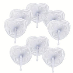 12pcs Advertising Promotion Fan Paper Fan Travel Fan Round Paper Fan
