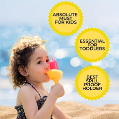 1pc Drip Popsicle Holder with Straw - Summer Party Supplies