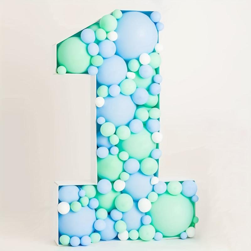 72 Number Balloon Filler Box Baby Shower Wedding Decoration