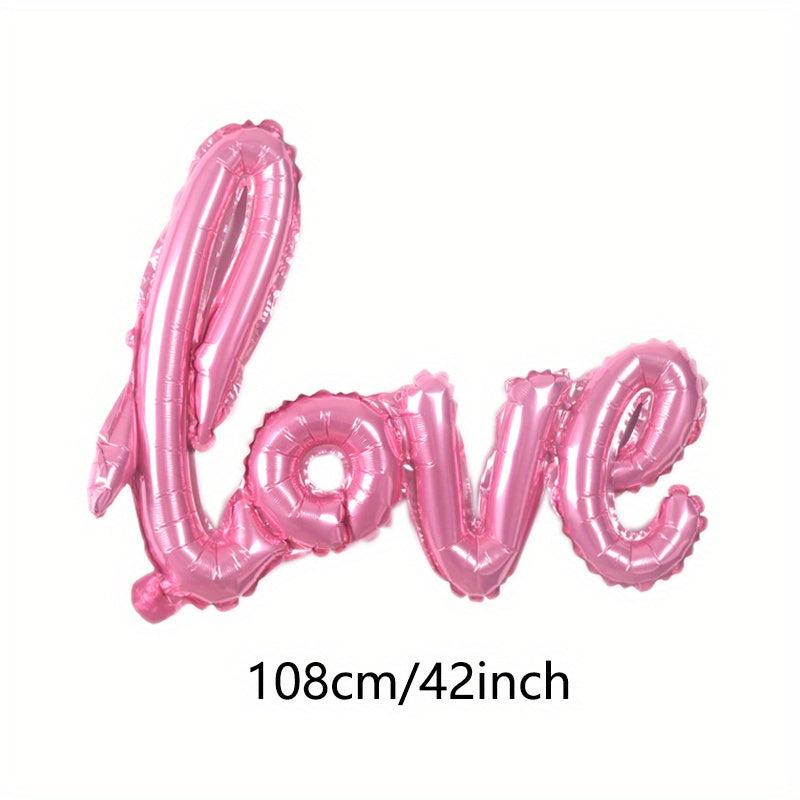 Romantic Love Letter Foil Balloon for Weddings and Parties