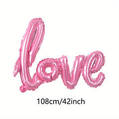 Romantic Love Letter Foil Balloon for Weddings and Parties