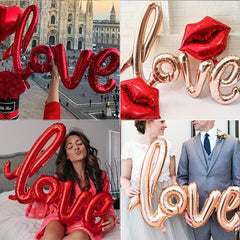 Romantic Love Letter Foil Balloon for Weddings and Parties