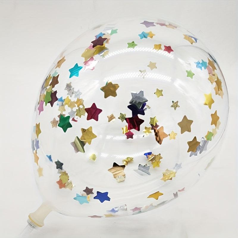20pcs Star Confetti Latex Balloons Wedding Party Decorations