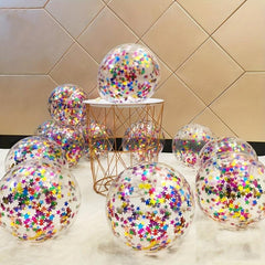 20pcs Star Confetti Latex Balloons Wedding Party Decorations